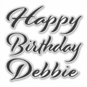 Sticker Debbie Name (Devant)