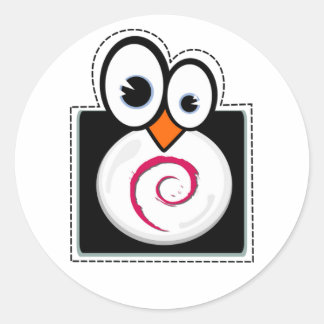 Sticker Debian Linux Penguin