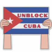 Sticker Débloquer Cuba (Devant)