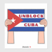 Sticker Débloquer Cuba (Feuille)