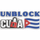Sticker Débloquer Cuba (Devant)
