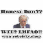 Sticker Décal anti-Trump (Devant)