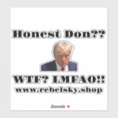 Sticker Décal anti-Trump (Feuille)