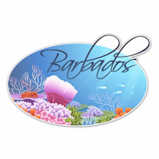 Sticker Décal barbadien (Devant)