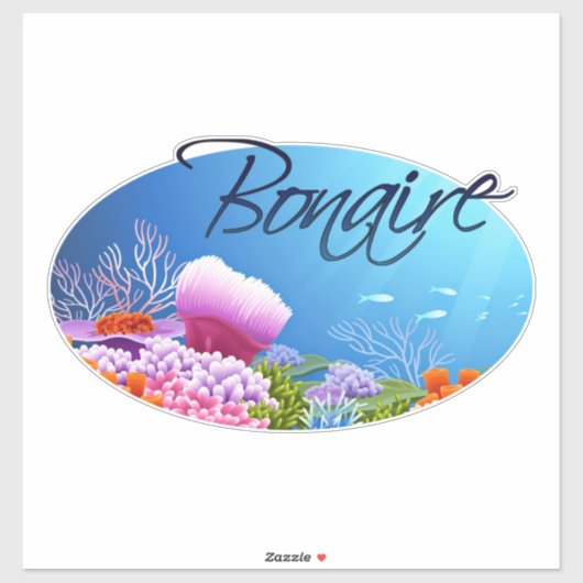 Sticker Décal de Bonaire (Feuille)