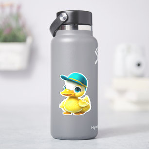 Sticker Décal de canard blanc mignon