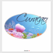 Sticker Décal de Curaçao (Feuille)