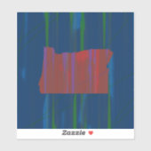 Sticker Décal de la soupe de l'Oregon (Feuille)