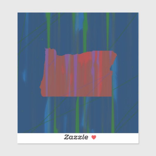 Sticker Décal de la soupe de l'Oregon (Feuille)