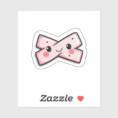 Sticker Décal de pansement rose mignon pour les rayures et (Feuille)