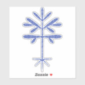 Sticker Décal de vinyle avec une lame bleue (Feuille)