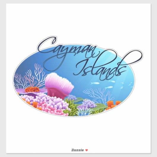 Sticker Décal des îles Caïmans (Feuille)