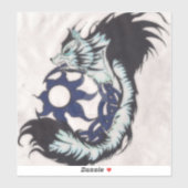 Sticker Décal d'ordinateur portable tribal Viking Wolf (Feuille)