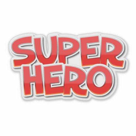 Sticker Décal Superhero (Devant)