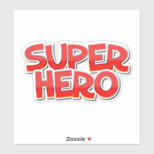 Sticker Décal Superhero (Feuille)