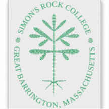 Décal vert Vinyle rectangulaire