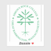 Sticker Décal vert Vinyle rectangulaire (Feuille)