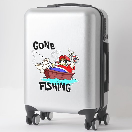 Sticker Décalage automatique de pêche terminée (Sur valise)