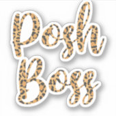 Sticker Décalage d'ordinateur portable Posh Boss 3 pouces (Devant)