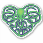 Sticker Décale de conception de tatouage tribal octopus ve (Devant)