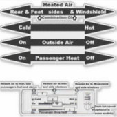 Sticker Décale de fenêtre intérieure transparente AirCoole (Devant)