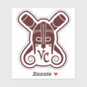 Sticker Décale du logo VCman Helm (Feuille)