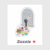 Sticker Décès par Candy Halloween Design (Feuille)