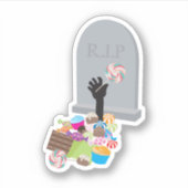 Sticker Décès par Candy Halloween Design (Devant)