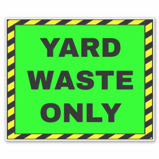 Sticker Déchets de verdure (Devant)