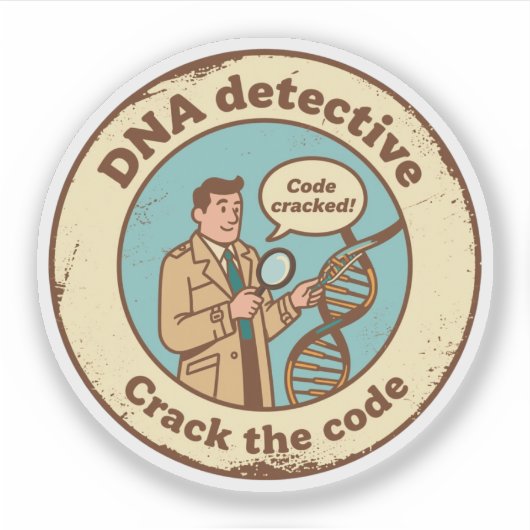 Sticker Déchiffrer le code génétique grâce à la bio-inform (Devant)