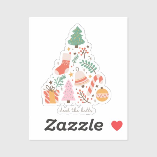 Sticker Deck Les Halls Arbre De Noël (Feuille)