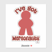 Sticker Déclaration de jeu de personnalité So Fun (Feuille)