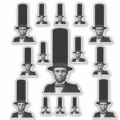 Sticker Déclaration de mode présidentielle Abraham Lincoln (Devant)