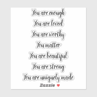 Sticker Déclarations d'affirmation