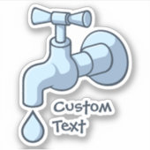 Sticker Déclenchement du robinet (Devant)