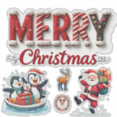 Sticker 🎁 Décor de Noël Joyeux Festif 🍬 (Devant)