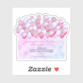 Sticker Décor des ballons étincelants (Feuille)