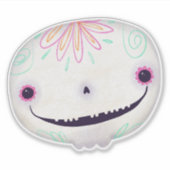 Sticker Décor Halloween Cute Sugar Éffrayant SKull (Devant)