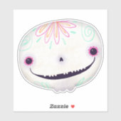 Sticker Décor Halloween Cute Sugar Éffrayant SKull (Feuille)