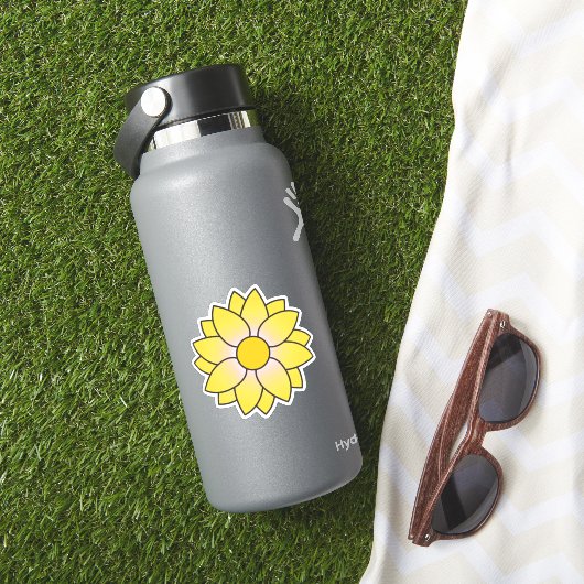 Sticker décoratif de marguerite jaune (HydroFlask Insitu)