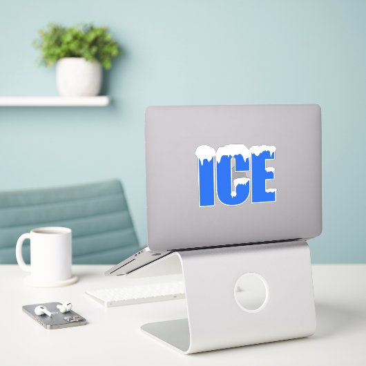Sticker décoratif Froid Ice Store (Ordinateur portable sur le bureau)