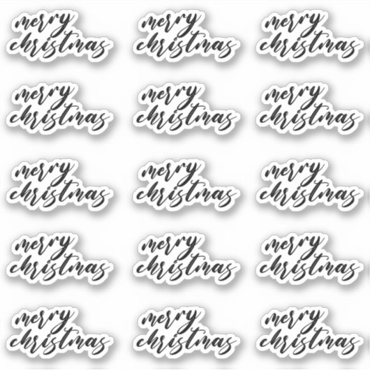 Sticker Decoration de courrier joyeux Noël Cadeau (Devant)