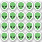 Sticker Décorations de fête extraterrestre Planificateur d (Devant)