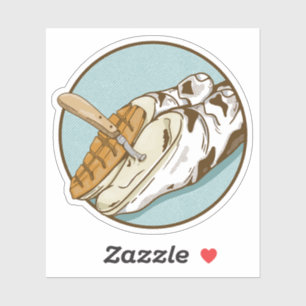 Sticker Découpage du capot de vache