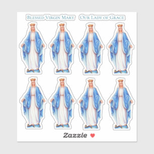 Sticker Découpe de vinyle de Mary de grêle de Vierge bé