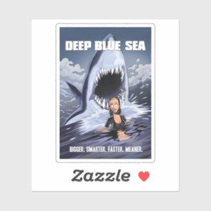 Sticker Deep Blue Sea Movie Requin