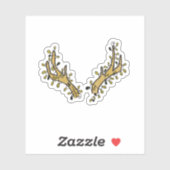 Sticker Deer Antlers et Ivy (Feuille)