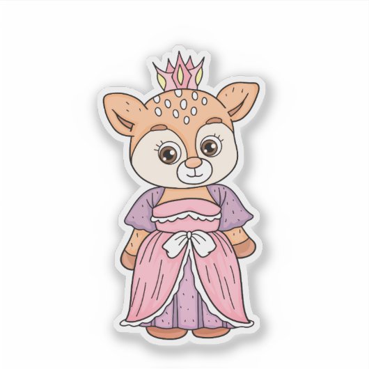 Sticker Deer Princess (Devant)
