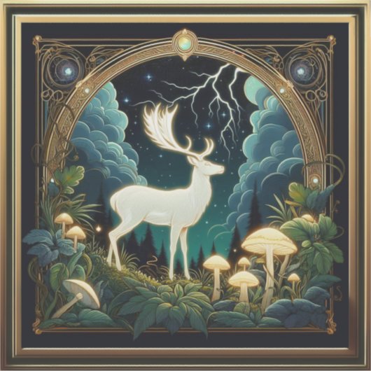 Sticker deer spirit (Devant)