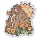 Sticker Déesse de la Terre d'été (Devant)